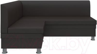 Уголок кухонный мягкий Лига Диванов Уют 31 левый / 58700 (экокожа, коричневый)