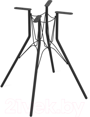 Обеденный стол Sheffilton SHT-TU34-P/80/80 МДФ (черный муар/дуб сонома светлый)