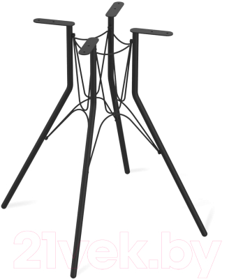 Обеденный стол Sheffilton SHT-TU34-P/80 МДФ (черный муар/дуб сонома светлый)