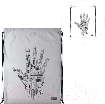 Мешок для обуви Феникс+ Роборука / 58442 (серый)