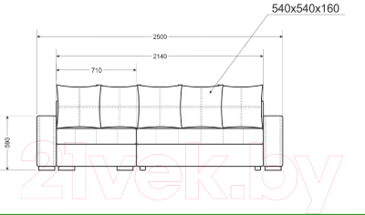 Диван угловой Комфорт-S Августин правый