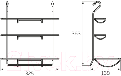 Держатель полотенец на рейлинг Lemax MX-065