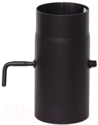 Шибер для дымохода LaVa Поворотный 1000мм Д150 (черный) - фото