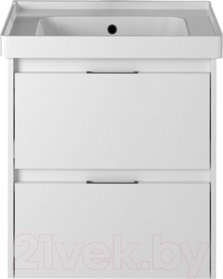 Тумба с умывальником Briz Вена Грэйс 60 / 239 03-18070-15 00 БЕЛ - фото