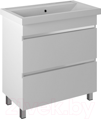 Тумба с умывальником Briz Элен Классик Фостер 80 / 227 03-08080-06 00 БЕЛ - фото