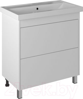 Тумба с умывальником Briz Риччи Фостер 80 / 360 03-08080-06 00 БЕЛ - фото