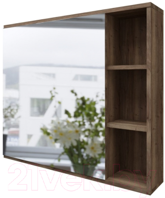 Шкаф с зеркалом для ванной Grossman Форта 80 / 2080022