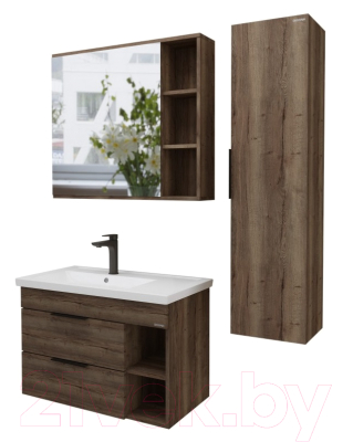 Шкаф с зеркалом для ванной Grossman Форта 80 / 2080022