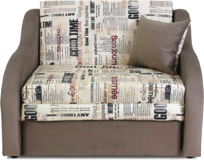 Кресло-кровать Аквилон Юниор 1-1 (газета милк/бинго какао)