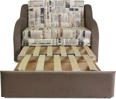 Кресло-кровать Аквилон Юниор 1-1 (газета милк/бинго какао)