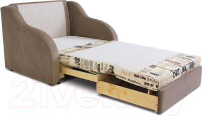 Кресло-кровать Аквилон Юниор 1-1 (газета милк/бинго какао)