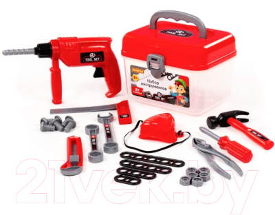 Набор инструментов игрушечный Полесье В чемоданчике / 92427