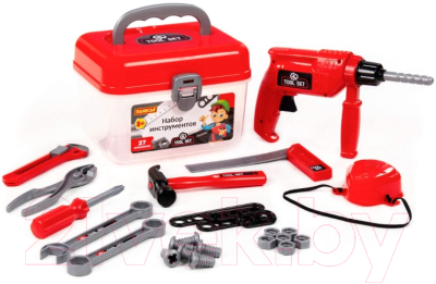 Набор инструментов игрушечный Полесье В чемоданчике / 92427