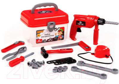 Набор инструментов игрушечный Полесье В чемоданчике / 92427