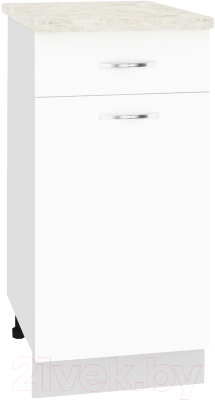 Шкаф-стол кухонный Кортекс-мебель Корнелия Лира НШ40р1ш - фото