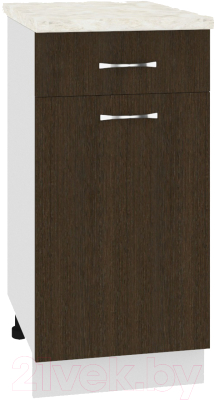 Шкаф-стол кухонный Кортекс-мебель Корнелия Лира НШ40р1ш - фото