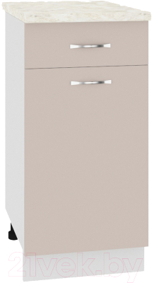 Шкаф-стол кухонный Кортекс-мебель Корнелия Лира НШ40р1ш - фото