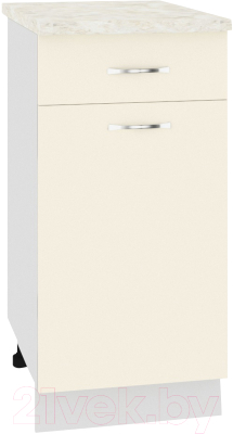 Шкаф-стол кухонный Кортекс-мебель Корнелия Лира НШ40р1ш  - фото