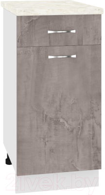 Шкаф-стол кухонный Кортекс-мебель Корнелия Лира НШ40р1ш - фото