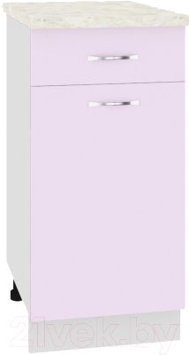 Шкаф-стол кухонный Кортекс-мебель Корнелия Лира НШ40р1ш - фото