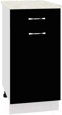 Шкаф-стол кухонный Кортекс-мебель Корнелия Лира НШ40р1ш - фото