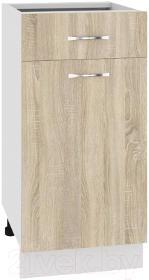 Шкаф-стол кухонный Кортекс-мебель Корнелия Лира НШ40р1ш без столешницы - фото