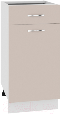 Шкаф-стол кухонный Кортекс-мебель Корнелия Лира НШ40р1ш без столешницы - фото