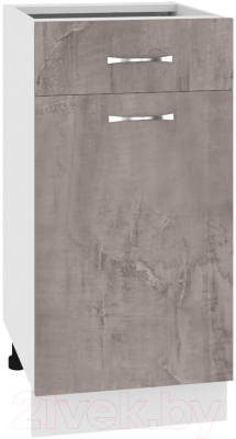 Шкаф-стол кухонный Кортекс-мебель Корнелия Лира НШ40р1ш без столешницы - фото