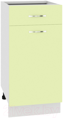 Шкаф-стол кухонный Кортекс-мебель Корнелия Лира НШ40р1ш без столешницы - фото