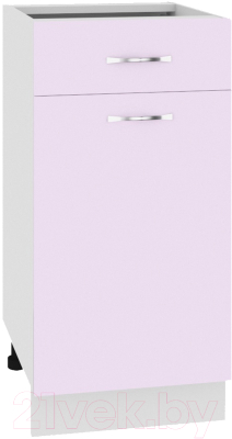 Шкаф-стол кухонный Кортекс-мебель Корнелия Лира НШ40р1ш без столешницы - фото