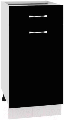 Шкаф-стол кухонный Кортекс-мебель Корнелия Лира НШ40р1ш без столешницы - фото