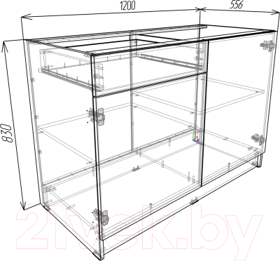 Шкаф-стол кухонный Eligard Urban ШСК 120