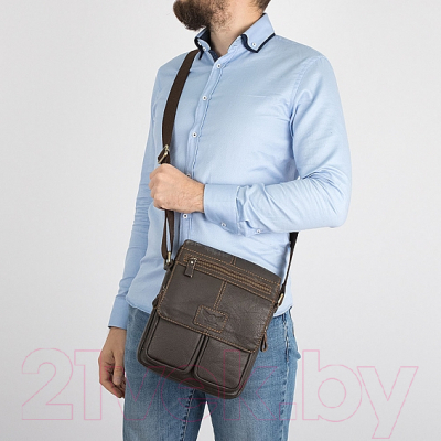 Сумка Poshete 196-3143-YB42-DBW (коричневый)