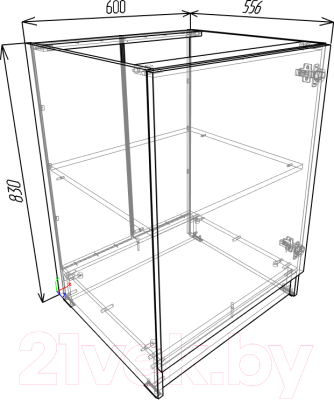 Шкаф-стол кухонный Eligard Urban ШСК1 60