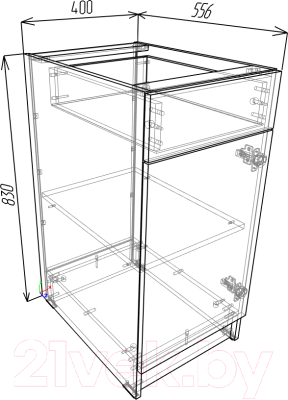 Шкаф-стол кухонный Eligard Urban ШСК 40 1Я