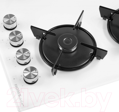 Газовая варочная панель HOMSair HGG641EWH