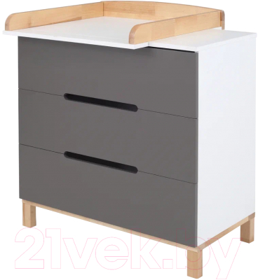 Комод пеленальный Rant Indy / 97 (Moon Grey) - фото