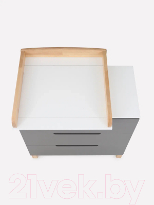 Комод пеленальный Rant Indy / 97 (Moon Grey)