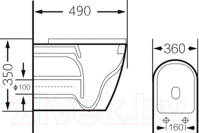 Унитаз подвесной Grossman GR-4455BBLS