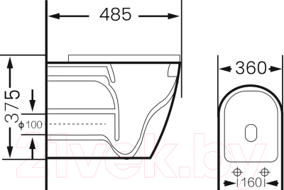 Унитаз подвесной Grossman GR-4455BEMS