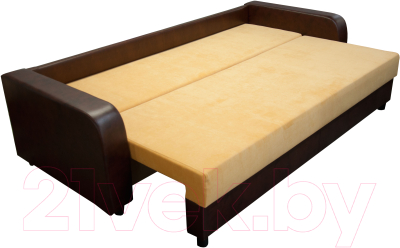 Диван Домовой Визит-7 3(80) (Cordroy 230/кожзам Р13164)