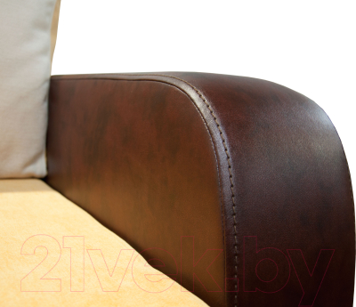 Диван Домовой Визит-7 3(80) (Cordroy 230/кожзам Р13164)