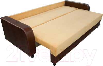 Диван Домовой Визит-7 3(80) (Cordroy 230/кожзам 5853-10)