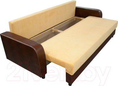 Диван Домовой Визит-7 3(80) (Cordroy 230/кожзам 5853-10)