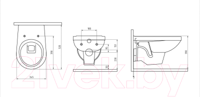 Унитаз подвесной Berges Gamma / 081005