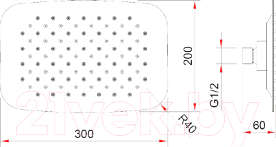 Лейка верхнего душа Berges Ventas O / 074006