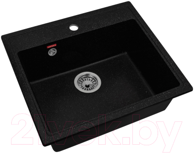 Мойка кухонная Arfeka Quadro (черный)