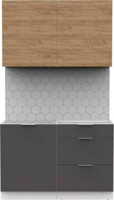 Готовая кухня Интермебель Микс Топ-1 1.2м без столешницы - фото