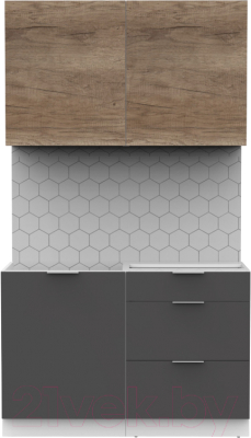 Готовая кухня Интермебель Микс Топ-1 1.2м без столешницы - фото