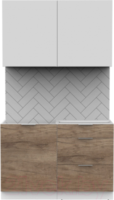 Готовая кухня Интермебель Микс Топ-1 1.2м без столешницы - фото